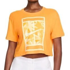 Nike Dri Fit Cropped Slam Tee Shirt -Outlet Fila Court Store FJ2711 717