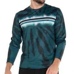 K-Swiss Stripe Dye Long Sleeve Crew -Outlet Fila Court Store MT07 P64305