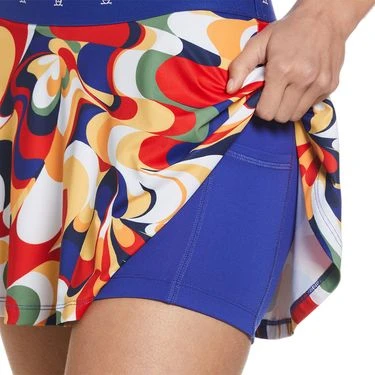 Penguin Retro Abstract Print Skirt 2 Penguin Retro Abstract Print Skirt - Image 2
