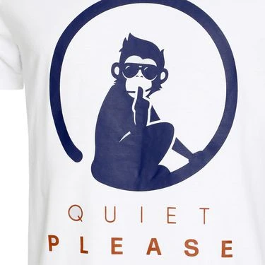 Quiet Please Retro Logo Tee Shirt 2 Quiet Please Retro Logo Tee Shirt - Image 2